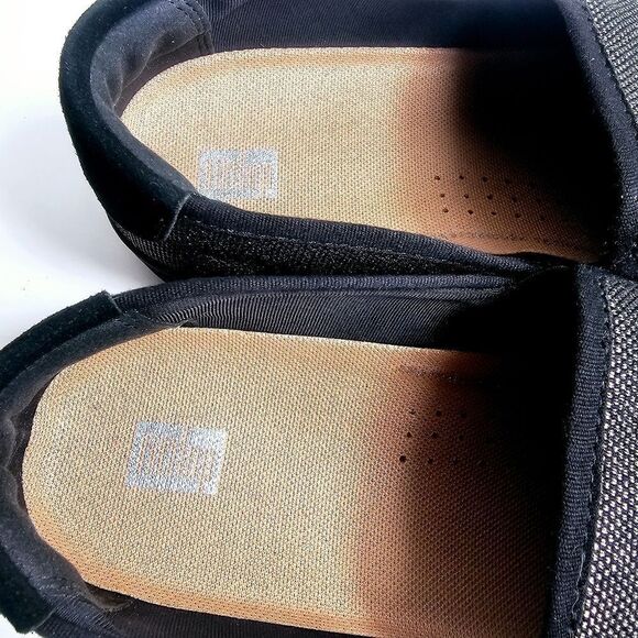 NEW FitFlop RALLY Glitz Canvas Skate Trainers Silver Black SIZE 10 - Picture 9 of 10